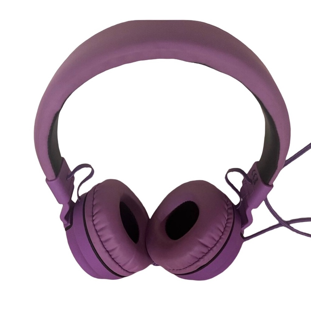 Rockpapa purple wired headphones